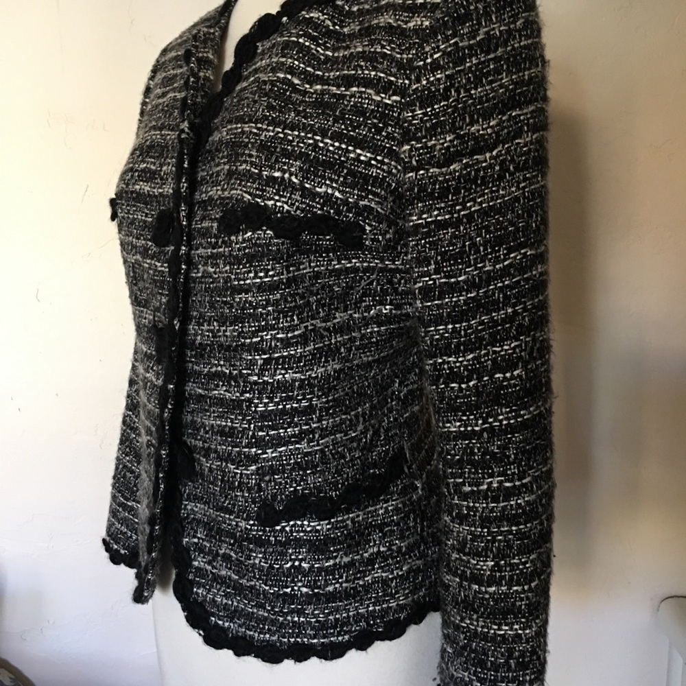 Studio M Black and Gray Teed Jacket